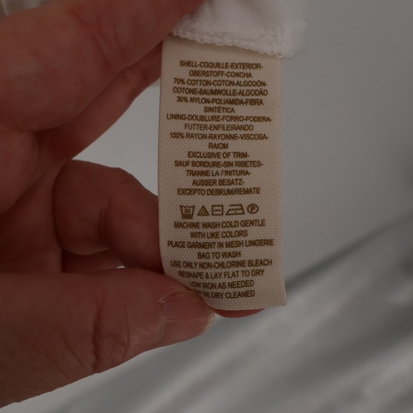 Free People Dress Size‎ 0 Short Sleeve Lace Mini Ivory White Cottagecore - Picture 5 of 10